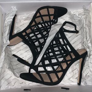 black high heels